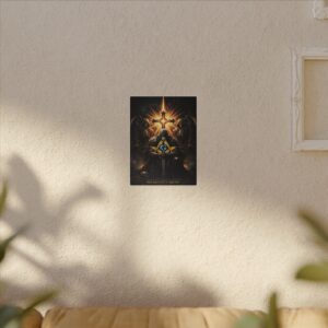 memento mori masonic canvas wall art | freemason wall art | knight templar decor | square & compass lodge decor | freemason gift