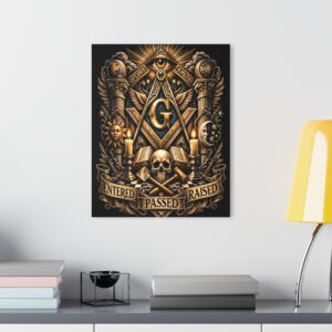 entered, passed, raised masonic acrylic print | masonic wall art