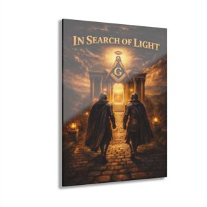 in search of light masonic acrylic print | masonic wall art