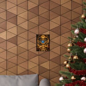 all seeing eye masonic poster wall art | freemason wall art | square and compass decor | masonic lodge office sign | freemason gift