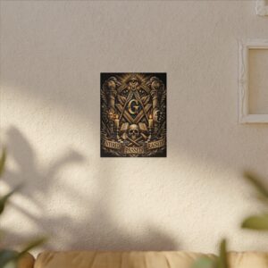 entered passed raised masonic canvas wall art | knight templar decor