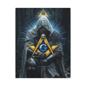 kneeling knight masonic wall art | freemason wall art | knight templar decor | square & compass lodge decor | freemason gift