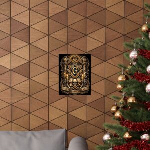 entered passed raised masonic poster wall art | freemason wall art | square and compass decor | masonic lodge office sign | freemason gift