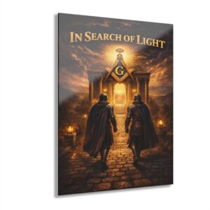 in search of light masonic acrylic print | masonic wall art