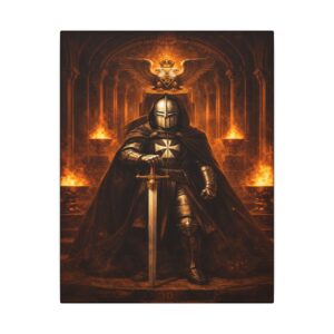 32nd degree scottish rite masonic canvas wall art | knight templar decor