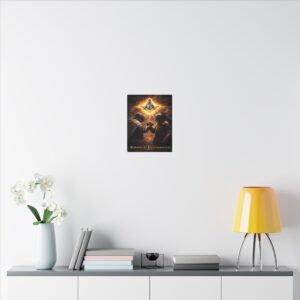 bound by brotherhood canvas wall art | freemason wall art | knight templar decor | square & compass lodge decor | freemason gift