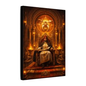 shriner masonic canvas wall art | knight templar decor
