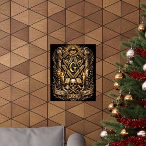 entered passed raised masonic poster wall art | freemason wall art | square and compass decor | masonic lodge office sign | freemason gift
