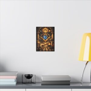 all seeing eye canvas wall art | knight templar decor | lodge decor | freemason gift