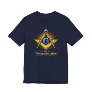 masonic compass and square i am a traveling man tee | freemason symbol t shirt