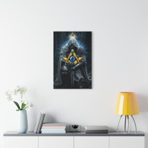 kneeling knight masonic acrylic print | masonic wall art