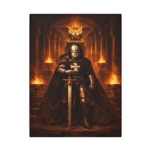 32nd degree scottish rite masonic canvas wall art | knight templar decor