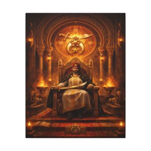 shriner masonic canvas wall art | knight templar decor
