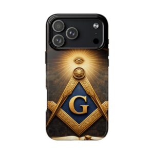 masonic square and compass phone case | iphone 17 pro & pro max only