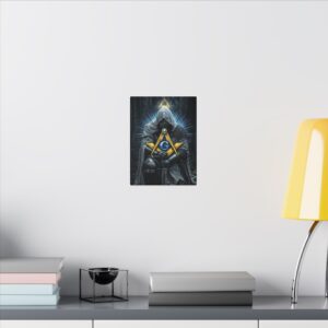 kneeling knight masonic wall art | freemason wall art | knight templar decor | square & compass lodge decor | freemason gift