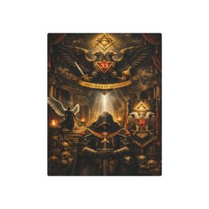 33rd degree scottish rite masonic metal sign | square compass lodge decor