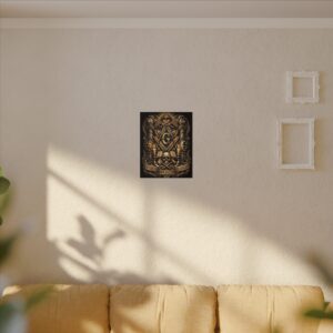 entered passed raised masonic canvas wall art | knight templar decor