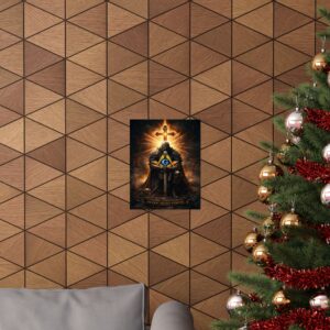 in hoc signo vinces masonic poster wall art | freemason wall art | square and compass decor | masonic lodge office sign | freemason gift