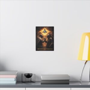 bound by brotherhood canvas wall art | freemason wall art | knight templar decor | square & compass lodge decor | freemason gift