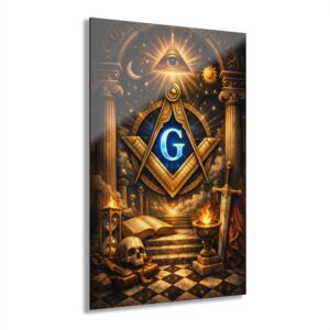 the all seeing eye masonic acrylic print | masonic wall art