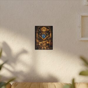 all seeing eye canvas wall art | knight templar decor | lodge decor | freemason gift