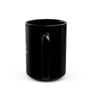 personalized freemason emblem | black ceramic coffee mug