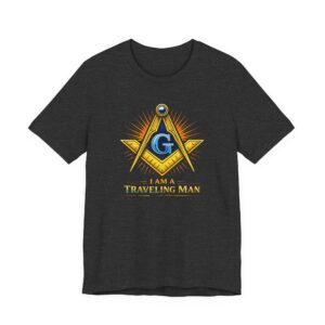 masonic compass and square i am a traveling man tee | freemason symbol t shirt