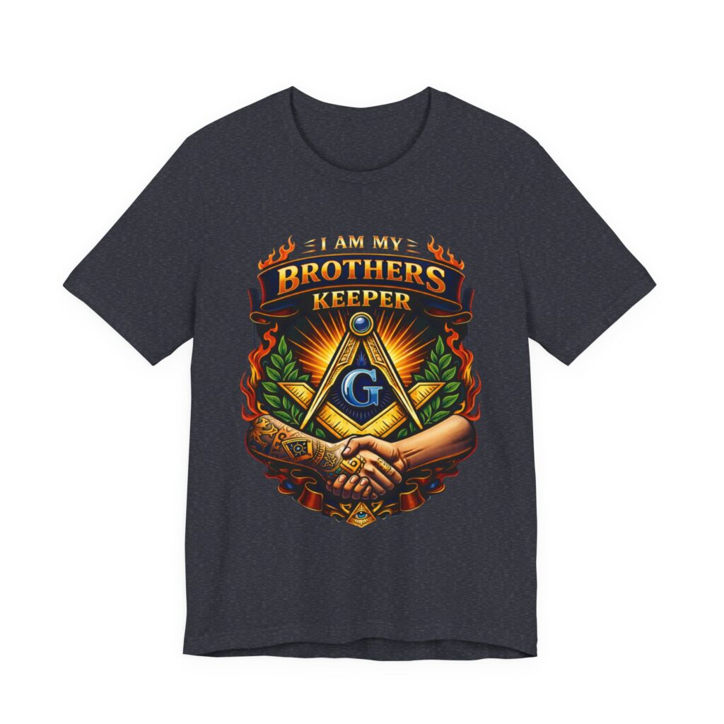 copy of i am my brothers keeper masonic shirt | freemason square and compass tee | brotherhood mason gift