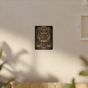 entered passed raised masonic canvas wall art | knight templar decor