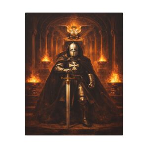 32nd degree scottish rite masonic canvas wall art | knight templar decor