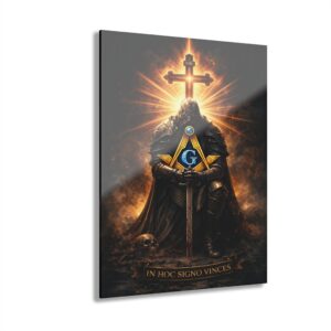knight templar masonic acrylic print | masonic wall art