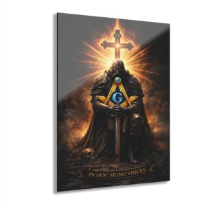 knight templar masonic acrylic print | masonic wall art