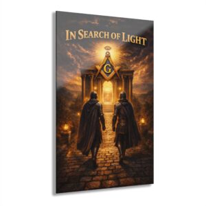 in search of light masonic acrylic print | masonic wall art