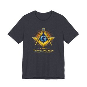 masonic compass and square i am a traveling man tee | freemason symbol t shirt