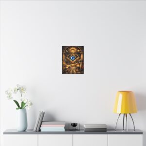 all seeing eye canvas wall art | knight templar decor | lodge decor | freemason gift