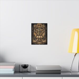 entered passed raised masonic canvas wall art | knight templar decor