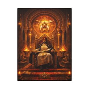 shriner masonic canvas wall art | knight templar decor