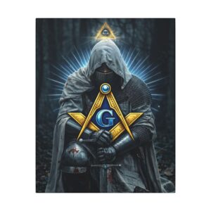 kneeling knight masonic wall art | freemason wall art | knight templar decor | square & compass lodge decor | freemason gift