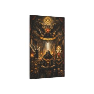 33rd degree scottish rite masonic metal sign | square compass lodge decor
