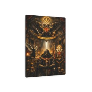 33rd degree scottish rite masonic metal sign | square compass lodge decor