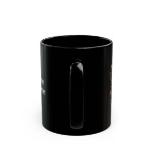personalized freemason emblem | black ceramic coffee mug