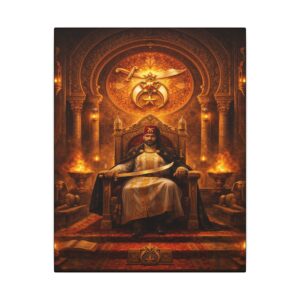 shriner masonic canvas wall art | knight templar decor
