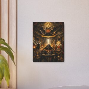 33rd degree scottish rite masonic metal sign | square compass lodge decor