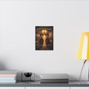 in search of light canvas wall art | freemason wall art | knight templar decor | square & compass lodge decor | freemason gift