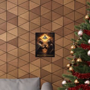 bound by brotherhood masonic poster wall art | freemason wall art | square and compass decor | masonic lodge office sign | freemason gift