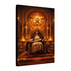 shriner masonic canvas wall art | knight templar decor