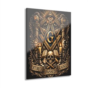 entered, passed, raised masonic acrylic print | masonic wall art