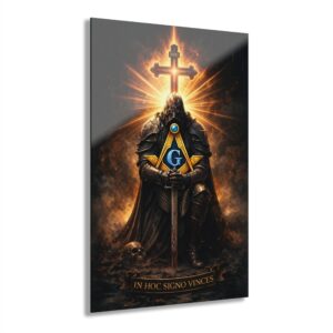 knight templar masonic acrylic print | masonic wall art